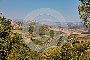 Landscape view of San Mauro Marchesato in Calabria region, Italy