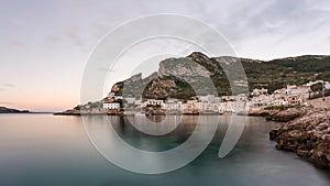 Landscape view of sea stack of Levanzo