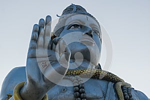 Landscape view of the second tallest Lord Shiva statue in the world located at Murdeshwar, Karnataka, India