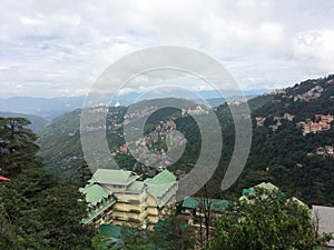Landscape View of Shimla HIlls HP India 1