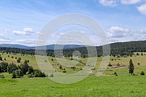 Landscape view in the Sumava National Park