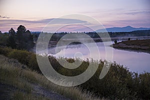 Sunrise at Oxbow Bend - Grand Teton