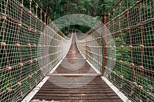 Landscape view of Suspension bridge in Turkey.