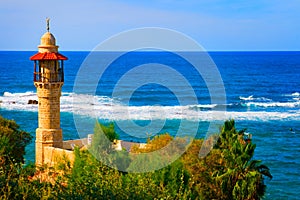 Landscape view from Tel Aviv coastline, Israel