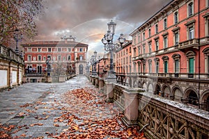 Landscape view of teracce in Parco della Montagnola.