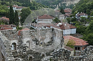 Landscape view to ancient Melnik town
