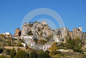 Landscape view to the Spanish village of Guadalest. photo