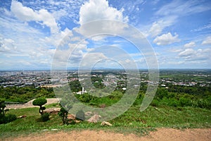 Landscape view from top of mountain, Songkhla, Thai