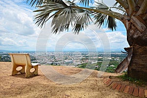 Landscape view from top of mountain, Songkhla, Thai