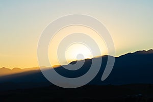 Landscape view towards Kaikoura Seaward mountains from lookout