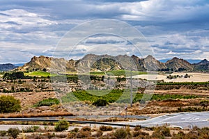 Landscape view of Villanueva near Murcia in Spain photo