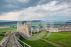 Pohľad zo Spišského hradu na severnom Slovensku