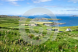 Landscape view in West Kerry, Beara peninsula in Ireland