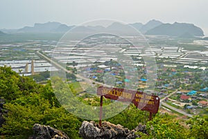 landscape viewpoint at Khao Daeng ,Sam Roi Yod national park, Prachuapkhirik han province Thailand