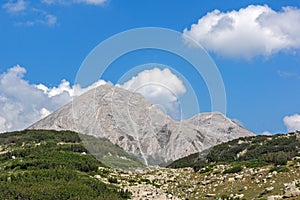 Landscape with Vihren and Kutelo Peaks, Pirin Mountain, Bulgaria