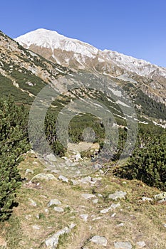 Landscape with Vihren Peak, Pirin Mountain, Bulgaria