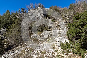 Landscape of Vikos gorge and Pindus Mountains, Zagori, Epirus, Greece