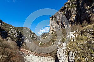 Landscape of Vikos gorge and Pindus Mountains, Zagori, Epirus, Greece
