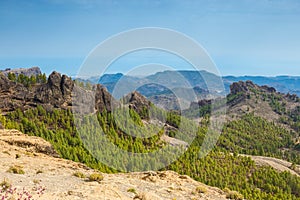 Landscape of the volcanic island of gran canaria, Canary Island