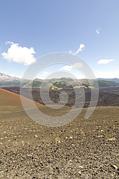 Landscape of volcano land, Chile