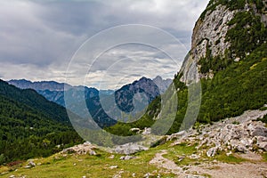 Vrsic Pass in Slovenia photo
