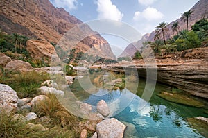 Landscape of Wadi Tiwi , Oman photo