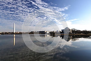 Landscape Washington DC Tidal Basin and Monuments