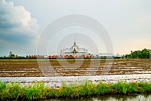 Landscape wat thai at chachoengsao