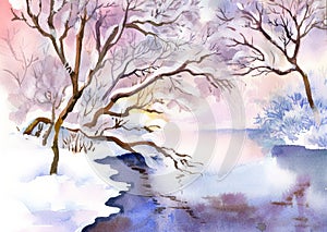 Landscape Watercolor landscape