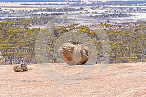 Landscape of Wave rock wildlife park in Australia