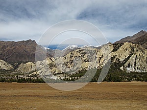 Landscape on the way from Humde to Manang