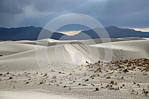 Landscape with white dunes