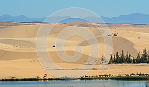 Landscape White sand dune in Muine