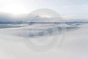 Landscape at White Sands National Monument in Alamogordo, New Mexico.