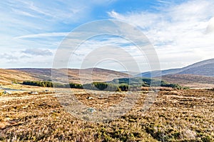 Landscape of Wicklow mountains