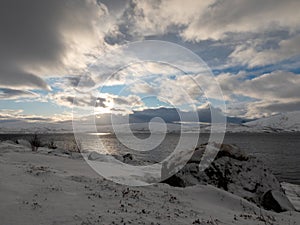 Landscape in Winter, Kvaloya, Norway