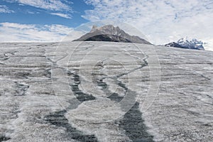 Landscape of Wrangell-St. Elias National Park in Alaska