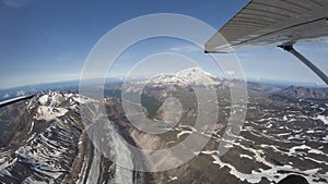 Landscape of Wrangell-St. Elias National Park in Alaska