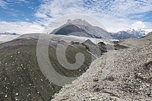 Landscape of Wrangell-St. Elias National Park in Alaska