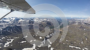 Landscape of Wrangell-St. Elias National Park in Alaska