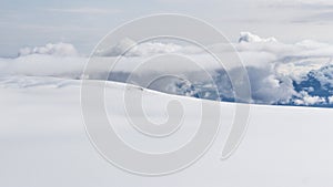 Landscape of Wrangell-St. Elias National Park in Alaska