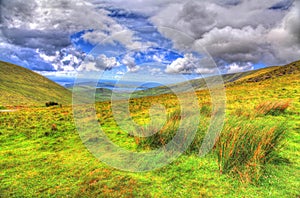 Landscape & HDR of Conor Pass, County Kerry, Ireland photo
