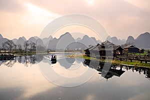 Landscape in Yangshuo Guilin, China