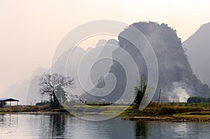 Landscape in Yangshuo Guilin, China