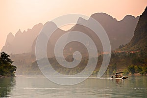 Landscape in Yangshuo Guilin, China