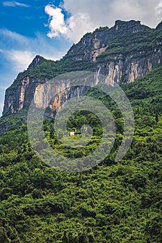 Landscape of Yangtze river in China