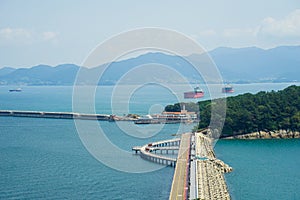 Landscape of Yeosu, South Jeolla Province, Korea photo