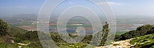 Landscape Jezreel valley northeast Israel photo