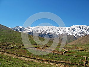 Landscape of Zagros mountains , western Iran