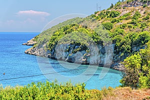 Landscape in Zakynthos island, greece